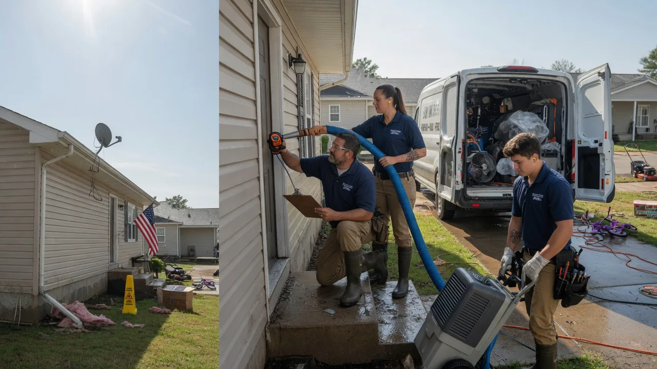 Ceiling Water Damage Restoration in Gotham, WI near me